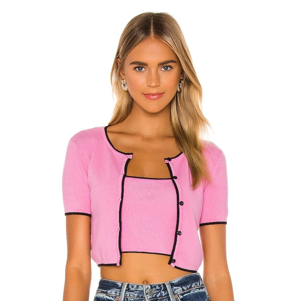 MAJORELLE Cardigan Set in Pink